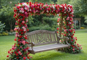 flower bed in the park