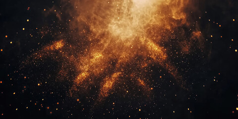 Stunning Fireworks Display on a Black Sky Background in 8K, Perfect for New Year's Celebrations