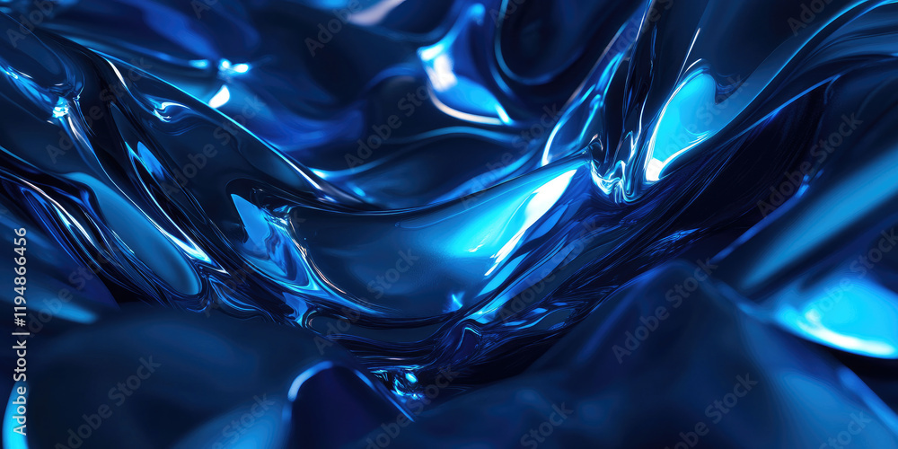 Poster abstract blue background in 8k high resolution for digital art and web design