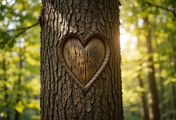 heart shaped tree trunk