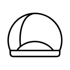 swim cap icon, swim cap line art - simple line art of swim cap, perfect for swim cap logos and icons and themed design 