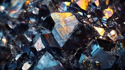 Hematite Crystal Abstract Design