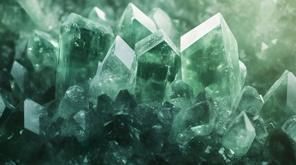 Enchanting Jade Crystal Background