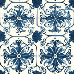 Seamless vintage floral pattern with baroque-style ornaments and elegant symmetry, ideal for fabric prints, upholstery, or luxury home decor.