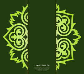 Vector luxury islamic floral mandala background. Can be used for jewelry, beauty and fashion industry. Great for logo, monogram, invitation, flyer, menu, brochure, postcard, background. Asian ornament