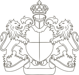 Simple coat of arms heraldry