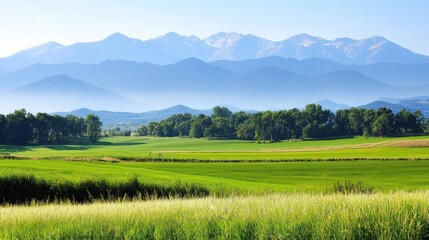Obraz premium Serene Mountain Landscape