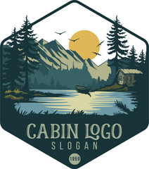 Cabin Logo design template