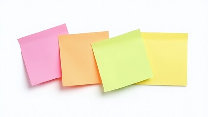 Fototapeta premium color sticky notes isolated