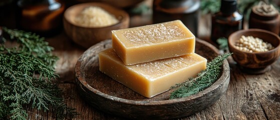 [Artisanal cheese display on wooden cutting board] Artisanal Cheese Board with Handcrafted Cheeses & Freshly Made Butters