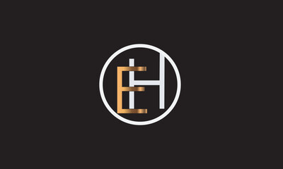 EH, HE, E, H , Abstract Letters Logo Monogram	