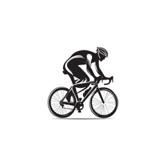 Naklejka premium rider silhouette