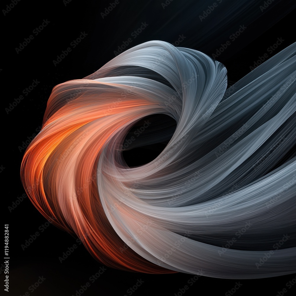 Poster dynamic glowing dust trails spiraling inward abstract art digital creation colorful environment stun