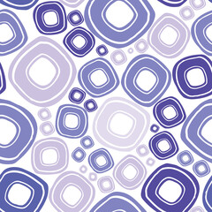 Seamless pattern with abstract hand-drawn circles. Vector illustration.