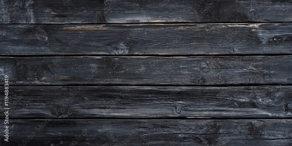 Poster black weathered wooden planks background with a rustic texture featuring horizontal alignment and su