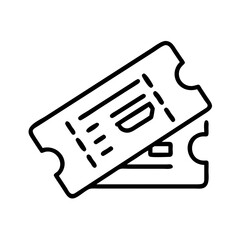 fast pass ticket icon, fast pass ticket line art - simple line art of fast pass ticket, perfect for fast pass ticket logos and icons and themed design 