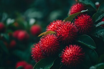 Sweet rambutan fruit is a favorite of Malaysians