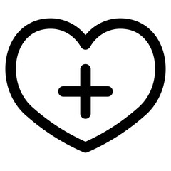 Obraz premium Heart icon element for design