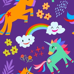 Abstract seamless pattern with blooming flowers and leaves.natural illustration with  flowers background.