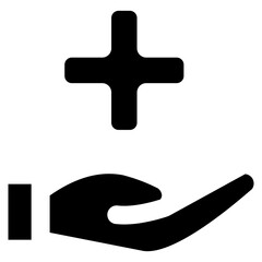 Plus icon element for design