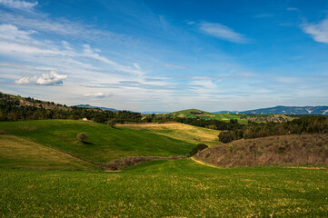 Matera province: spring countryside landscape 