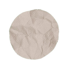 crumpled paper ball isolated