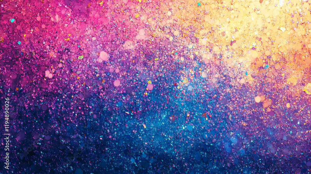 Poster colorful abstract background showcasing vibrant hues and shimmering patterns in a gradient