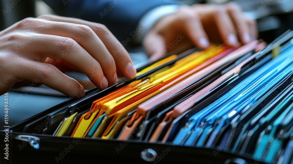 Poster efficient document management system for organizing files and enhancing productivity in a modern off