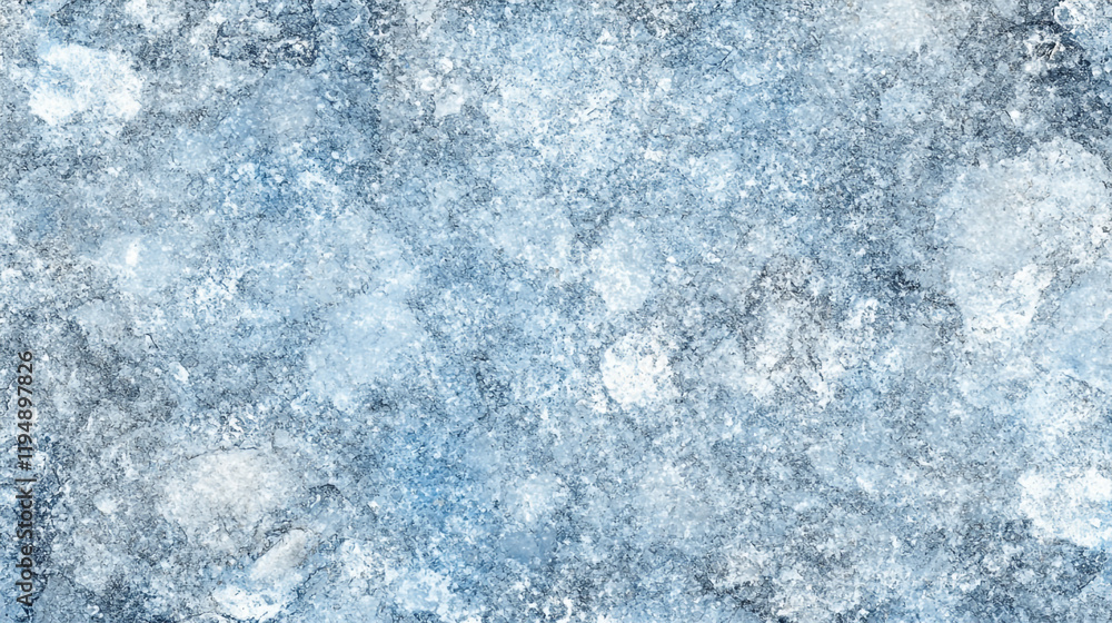 Aufkleber textured surface of ice showcasing intricate patterns and cool tones