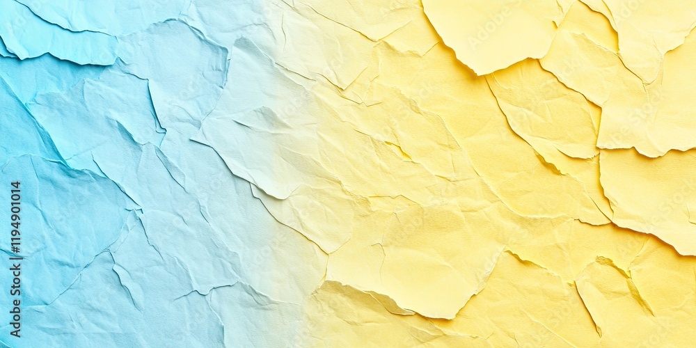 Aufkleber textured abstract background featuring a blend of light blue on the left and soft yellow on the righ