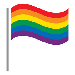 Lgbt pride flags sign rainbows