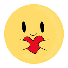 smiley face on white