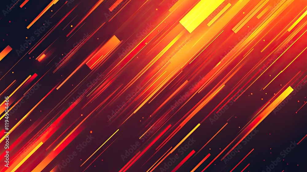 Poster a bold red background with elegant glowing patterns and smooth gradient transitions.