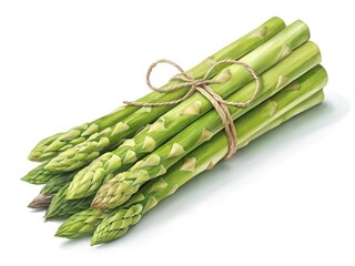 asparagus isolated on a white background