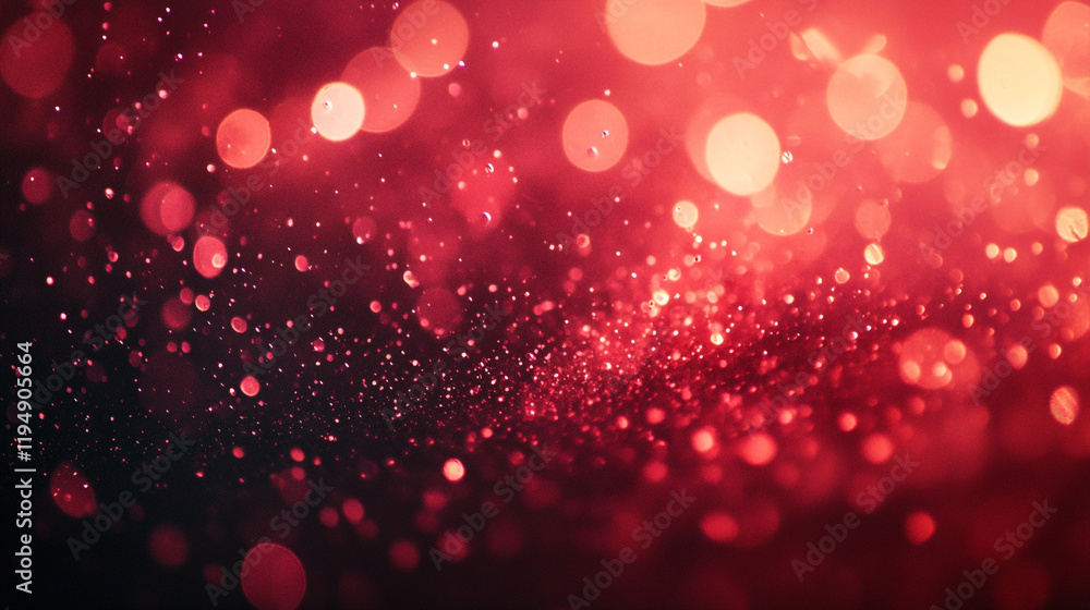Poster stunning bokeh background with shimmering red and black tones for creative design