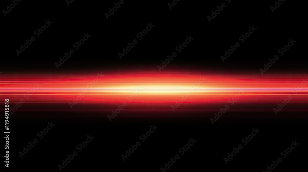 Poster a polished red gradient featuring shimmering light trails and subtle glowing effects.