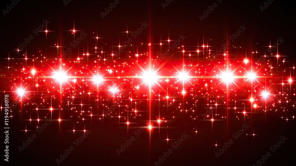 Poster a polished red sparkle background with soft light reflections and glitter effects, creating a festiv