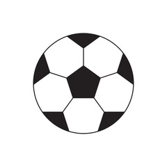 Obraz premium soccer ball flat icon vector illustration
