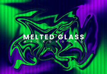 Melted Abstract Glass Gradient Textures