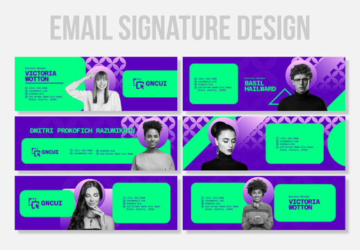 Email Signature UI Template