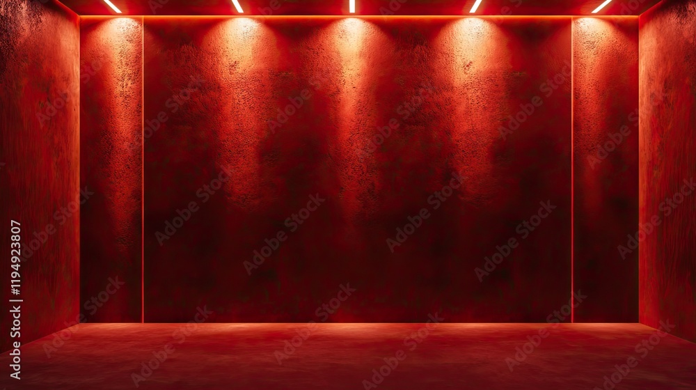 Poster a textured maroon red backdrop with smooth lighting, providing a sophisticated and elegant setting f