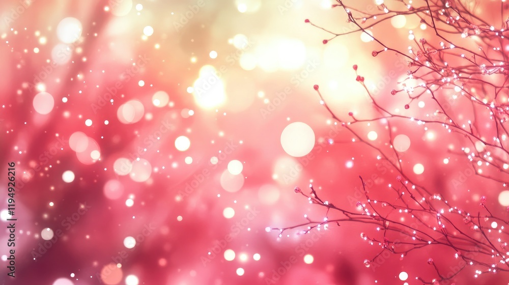 Poster a vibrant red digital art background featuring soft light effects and smooth gradients, creating an 