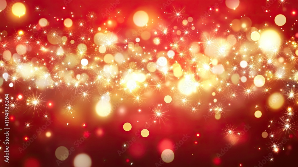 Poster a vibrant red digital art background featuring soft light effects and smooth gradients, creating an 