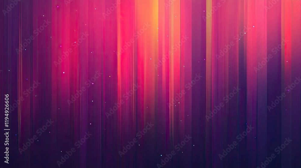 Poster a vibrant red gradient with glowing spots and subtle light refractions for added depth.