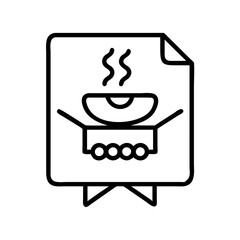 bbq cookout invitation icon, bbq cookout invitation line art - simple line art of bbq cookout invitation, perfect for bbq cookout invitation logos and icons and themed design 