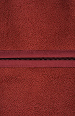 Texture of fleece fabric and its inner or back side, background or backing. Clothing, sewing. Faux...