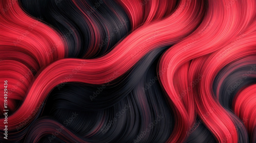 Poster a bold dark red gradient with smooth transitions from crimson to near-black shadows.