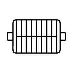 grill grate icon, grill grate line art - simple line art of grill grate, perfect for grill grate logos and icons and themed design 