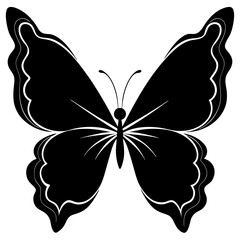black  butterfly silhouette