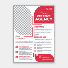 Creative Agency Flyer Template with Modern Design.